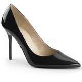 Zwart Lak 10 cm CLASSIQUE-20 Hoge Hakken Pumps voor Heren