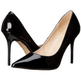 Zwart Lak 10 cm CLASSIQUE-20 Hoge Hakken Pumps voor Heren