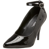 Zwart Lak 10 cm VANITY-431 Dames pumps met lage hak