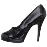 Zwart Lak 11,5 cm FLAIR-480 dames pumps voor mannen