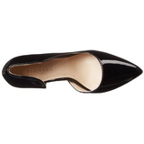 Zwart Lak 13 cm AMUSE-22 Klassieke Pumps met Hakken