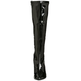 Zwart Lak 13 cm SEDUCE-2000 Dameslaarzen met hak voor Heren