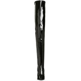 Zwart Lak 13 cm SEDUCE-3063 Lange Overknee Laarzen met Hak