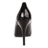 Zwart Lak 13 cm SEDUCE-420V pleaser pumps met puntneus