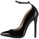 Zwart Lak 13 cm SEXY-23 Klassieke Pumps met Hakken