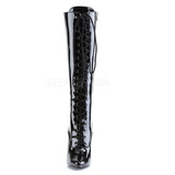 Zwart Lak 15 cm DOMINA-2020 Dameslaarzen met hak voor Heren