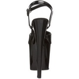 Zwart Lak 19 cm Pleaser TABOO-709 Plateau Hoge Hakken