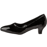 Zwart Lak 5 cm FAB-420W Dames pumps met lage hak