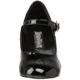 Zwart Lak 5 cm SCHOOLGIRL-50 Klassieke Pumps met Hakken