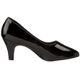 Zwart Lak 8 cm DIVINE-420W Dames pumps met lage hak