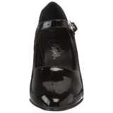 Zwart Lak 8 cm DIVINE-440 Dames pumps met lage hak