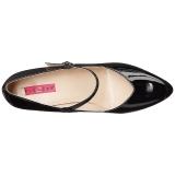 Zwart Lakleer 10 cm DREAM-428 grote maten pumps schoenen