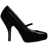 Zwart Lakleer 11,5 cm PINUP-01 grote maten pumps schoenen