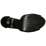 Zwart Lakleer 12,5 cm EVE-02 grote maten sandalen dames