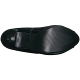 Zwart Lakleer 13,5 cm CHLOE-01 grote maten pumps schoenen