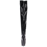 Zwart Lakleer 15 cm KISS-3000 overknee laarzen met hoge hakken