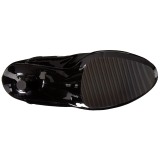 Zwart Lakleer 18 cm ADORE-3028 overknee laarzen met hoge hakken