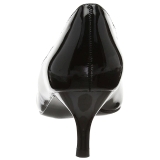 Zwart Lakleer 6,5 cm KITTEN-01 grote maten pumps schoenen
