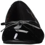 Zwart Lakleer ANNA-01 grote maten ballerina´s schoenen
