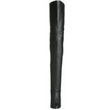 Zwart Leder 10,5 cm LEGEND-8868 Overknee Laarzen voor Heren