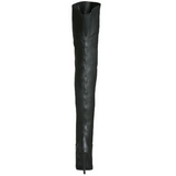 Zwart Leder 10,5 cm LEGEND-8868 overknee laarzen met hakken