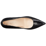 Zwart Leder 10 cm CLASSIQUE-20SP Pumps Schoenen met Naaldhakken