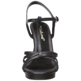 Zwart Mat 12 cm FLAIR-420 Dames Sandalen met Hak