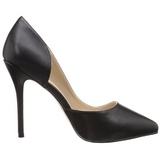 Zwart Mat 13 cm AMUSE-22 Klassieke Pumps met Hakken