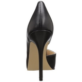 Zwart Mat 13 cm AMUSE-22 Klassieke Pumps met Hakken