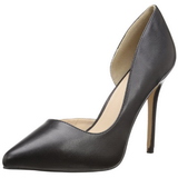 Zwart Mat 13 cm AMUSE-22 Klassieke Pumps met Hakken