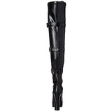 Zwart Mat 13 cm ELECTRA-3028 Overknee Laarzen voor Heren