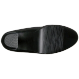 Zwart Mat 13 cm ELECTRA-3050 Over de Knielaarzen Hoge Hak