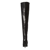 Zwart Mat 13 cm SEDUCE-3010 Overknee Laarzen voor Heren