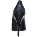 Zwart Mat 13 cm SEDUCE-420 Hoge Hakken Pumps voor Heren