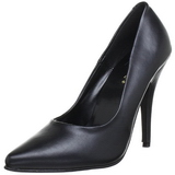 Zwart Mat 13 cm SEDUCE-420 Hoge Hakken Pumps voor Heren