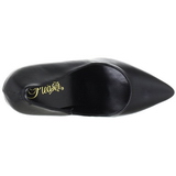 Zwart Mat 13 cm SEDUCE-420 pleaser pumps met puntneus