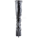 Zwart Mat 15 cm DOMINA-2000 Dameslaarzen met hak voor Heren