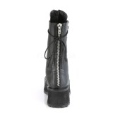 Zwart Vegan 7 cm GRAVEDIGGER-14 demoniacult laarzen - unisex plateaulaarzen