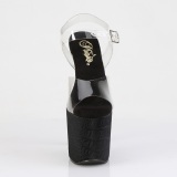 Zwart hakken 20 cm RAZZLE-808WR plateau pole dance sandalen