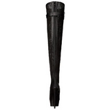 kant stof 15 cm DELIGHT-3025ML overknee laarzen met plateauzool