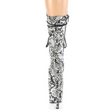 slangenpatroon 20 cm FLAMINGO-1050SP exotic hakken - pole dance enkellaarzen